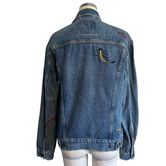 NWT Levi’s Freehand Embroidery Denim Trucker Jacket Small - Picture 5 of 12